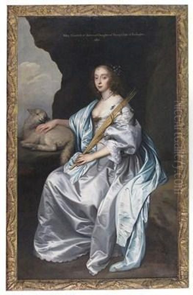 Portrait Of Lady Mary Villiers Oil Painting by Sir Anthony Van Dyck