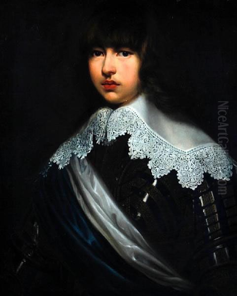 Portrait Of King Charles Ii As A Child Oil Painting by Sir Anthony Van Dyck