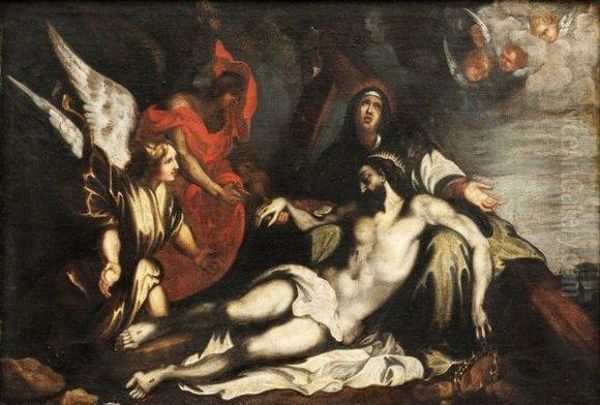 La Deploration Sur Le Corps Du Christ. Oil Painting by Sir Anthony Van Dyck