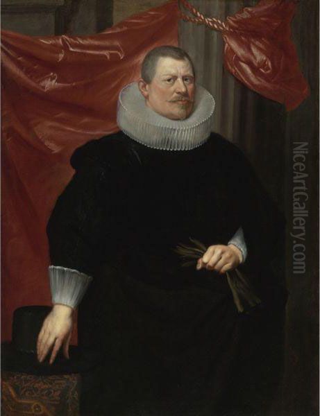 Portrait Of A Gentleman Oil Painting by Sir Anthony Van Dyck