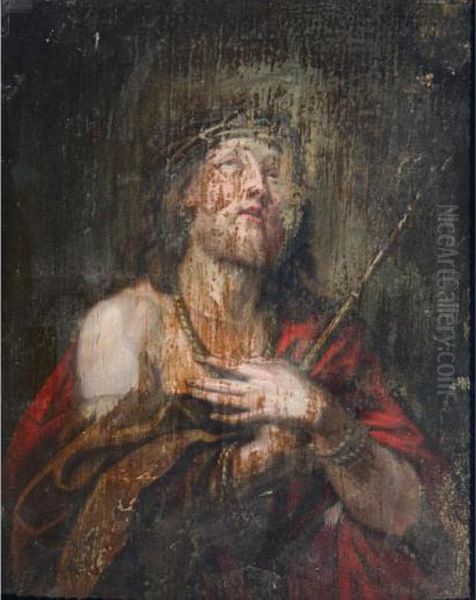 Christ Crowned With Thorns Oil Painting by Sir Anthony Van Dyck