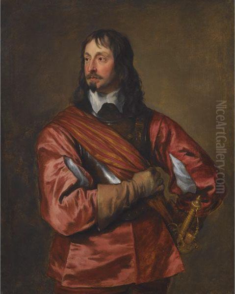 Portrait Of Sir John Mennes (1599-1671) Oil Painting by Sir Anthony Van Dyck