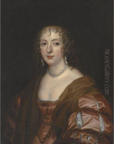 Portrait Of Anne Carr, Countess Of Bedford Oil Painting by Sir Anthony Van Dyck