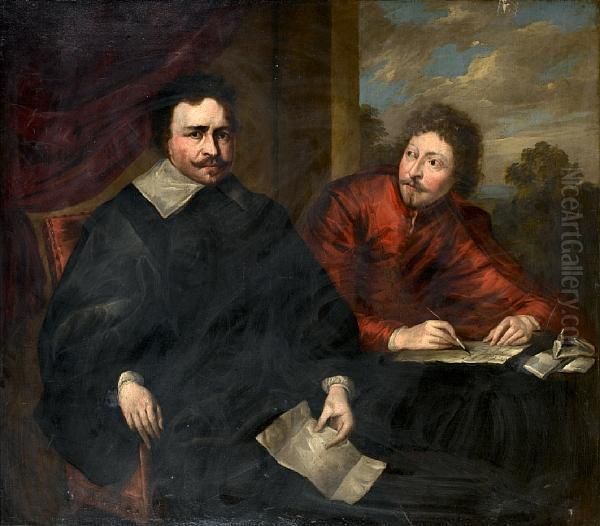 Portrait Of Thomas Wentworth, Earl Ofstrafford Oil Painting by Sir Anthony Van Dyck