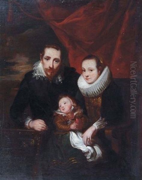 Family Portrait Oil Painting by Sir Anthony Van Dyck