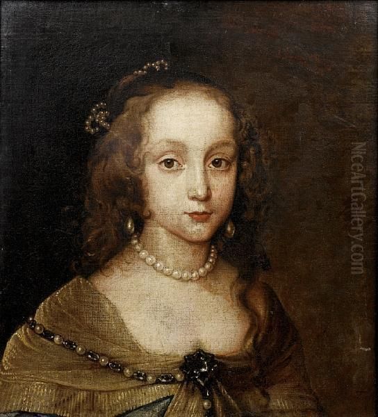 Portrait Of A Young Girl Oil Painting by Sir Anthony Van Dyck