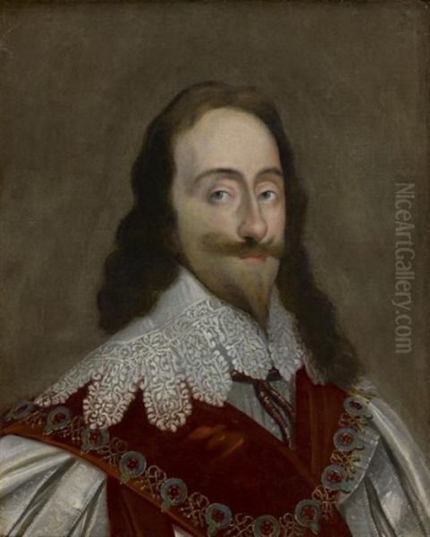 Portrait Du Roi Charles Ier Oil Painting by Sir Anthony Van Dyck