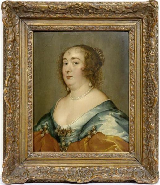 Portrait Of Anne Countess Of Middlesex Oil Painting by Sir Anthony Van Dyck