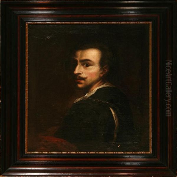 Self-portrait Of The Flemish Painter Anthony Van Dyck Oil Painting by Sir Anthony Van Dyck