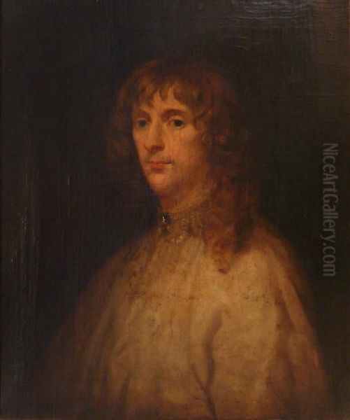 Portrait De Jeune Homme Oil Painting by Sir Anthony Van Dyck