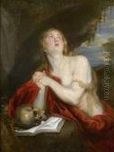 La Madeleine Penitente Oil Painting by Sir Anthony Van Dyck