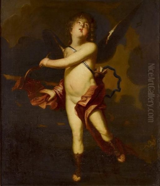 Amor Oil Painting by Sir Anthony Van Dyck