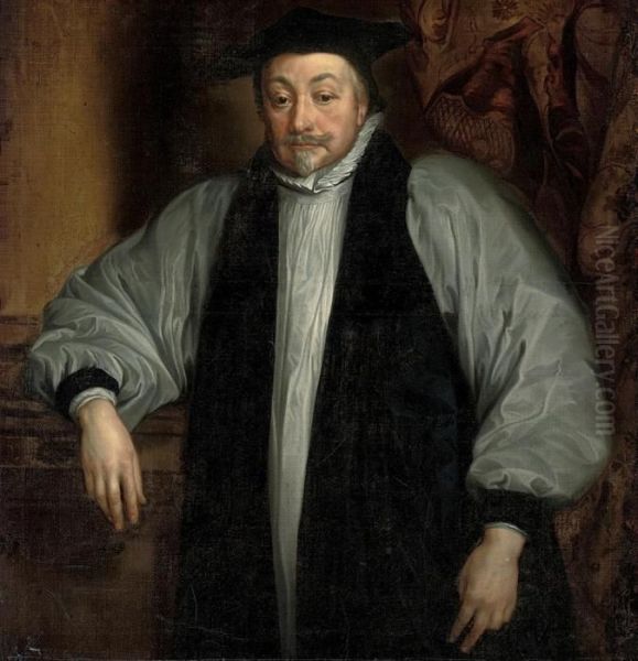 Portrait Of William Laud (1573-1645), Archbishop Of Canterbury Oil Painting by Sir Anthony Van Dyck