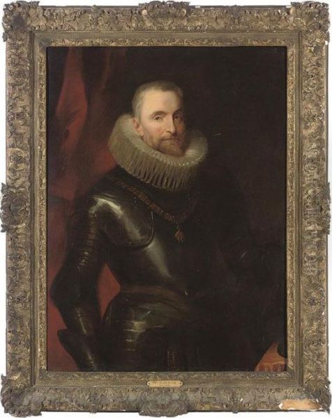 Portrait Of Don Ambrogio Spinola Oil Painting by Sir Anthony Van Dyck