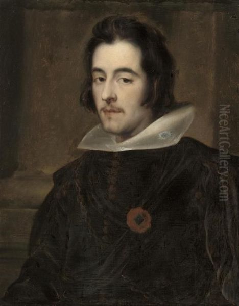 Portrait Of A Gentleman, Antonio Di Zuniga Oil Painting by Sir Anthony Van Dyck