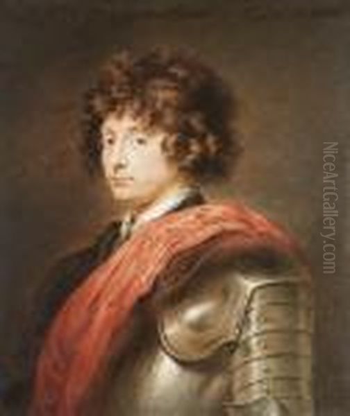 Portrait D'homme Cuirasse En Buste Oil Painting by Sir Anthony Van Dyck