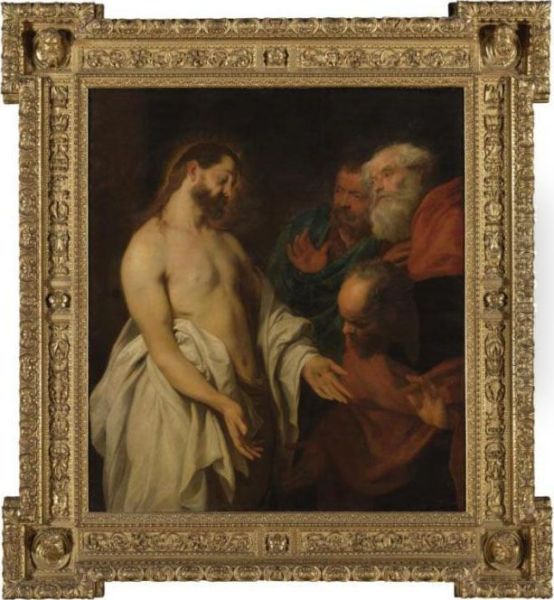 The Incredulity Of St. Thomas Oil Painting by Sir Anthony Van Dyck