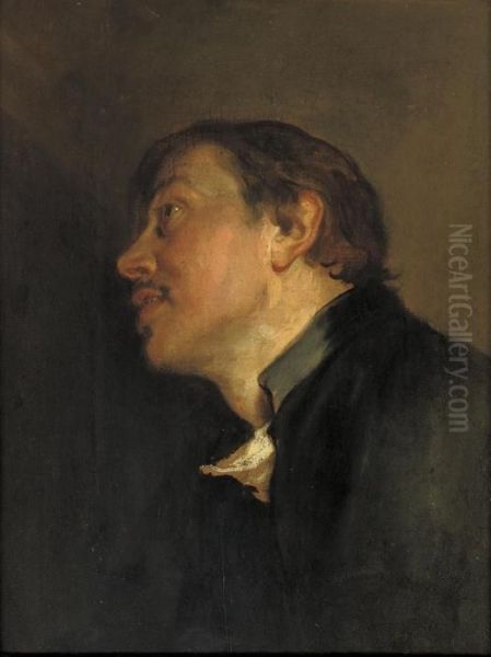 A Study Of A Jesuit Priest Oil Painting by Sir Anthony Van Dyck