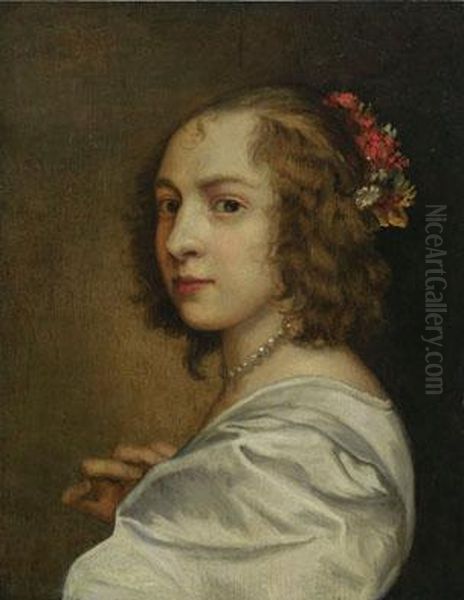 Portrait Der Margret Lemon Oil Painting by Sir Anthony Van Dyck