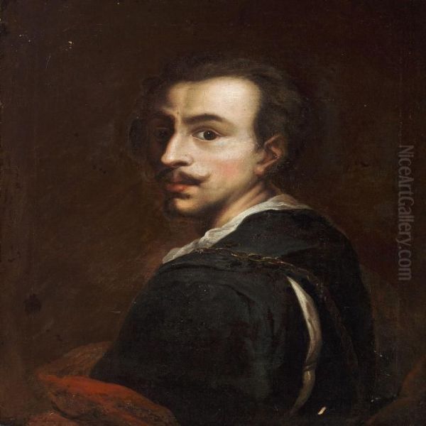 A Self-portrait Of The Flemish Painter Anthony Van Dyck Oil Painting by Sir Anthony Van Dyck