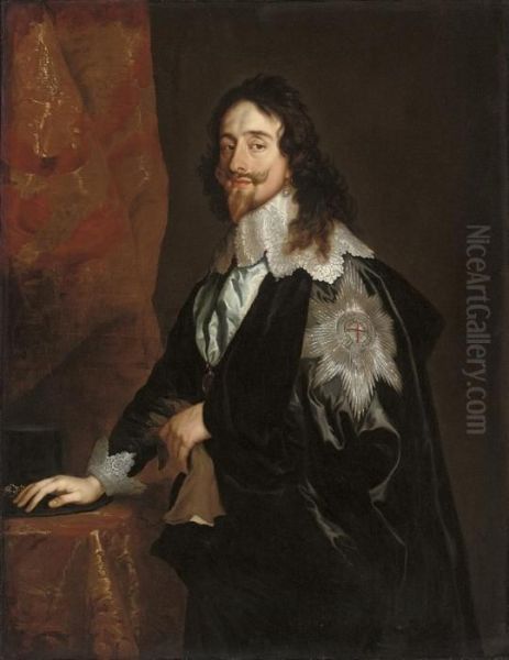 Portrait Of King Charles I Oil Painting by Sir Anthony Van Dyck