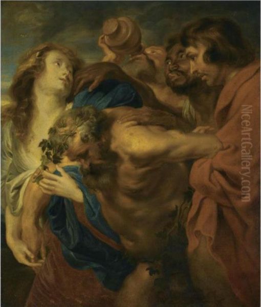 The Drunken Silenus Oil Painting by Sir Anthony Van Dyck