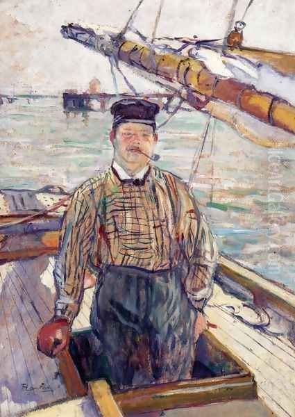 Emile Davoust Oil Painting by Henri De Toulouse-Lautrec