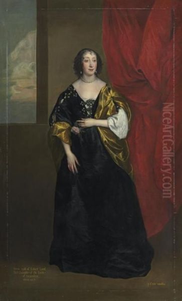 Portrait Of Anne Cavendish Oil Painting by Sir Anthony Van Dyck