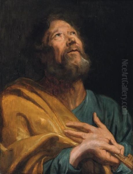 Saint Peter Oil Painting by Sir Anthony Van Dyck