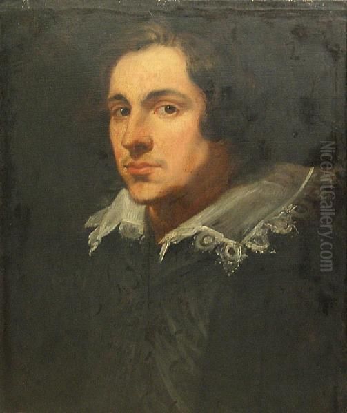 A Portrait Of A Gentleman, Bust-length Oil Painting by Sir Anthony Van Dyck