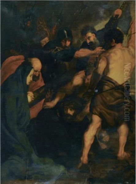 Christ Carrying The Cross Oil Painting by Sir Anthony Van Dyck