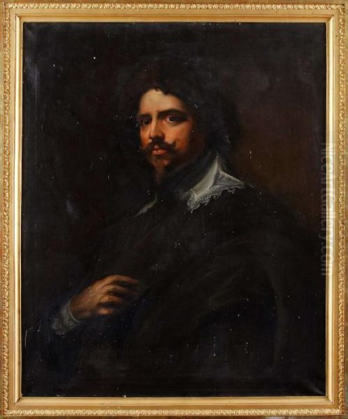 Portratt Av Adling Med Pipskagg Oil Painting by Sir Anthony Van Dyck