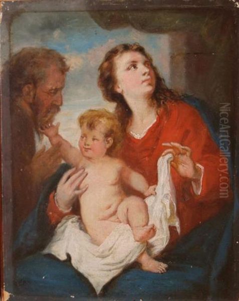 The Holy Family Oil Painting by Sir Anthony Van Dyck