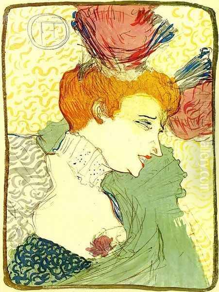 The Actress Marcelle Lender Oil Painting by Henri De Toulouse-Lautrec