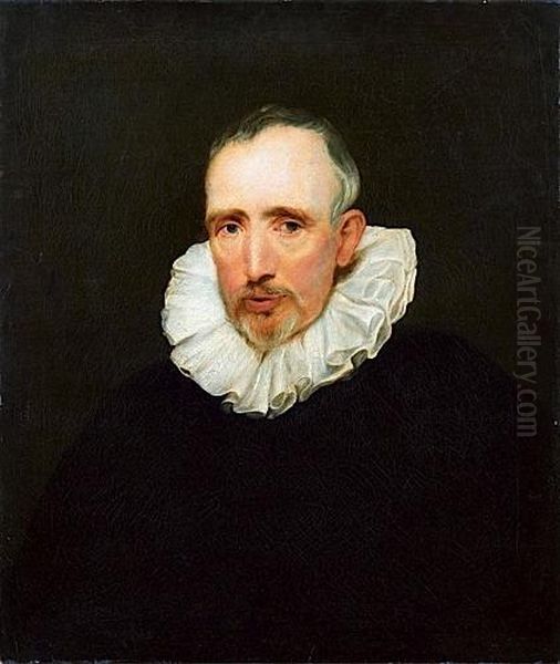 Portrait De Cornelis Van Der Geest Oil Painting by Sir Anthony Van Dyck