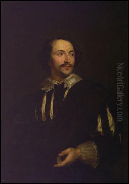 Paulus Pontius Oil Painting by Sir Anthony Van Dyck