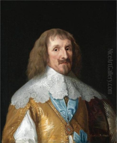 Portrait Of Philip Herbert, 4th Earl Of Pembroke And 1st Earl Montgomery (1584-1649) Oil Painting by Sir Anthony Van Dyck