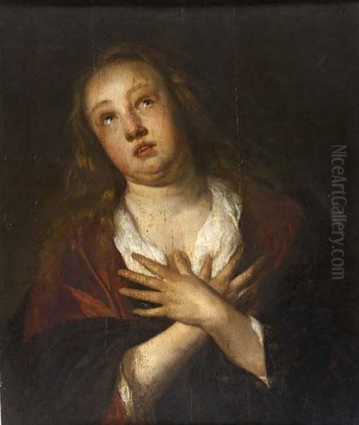 Penitent Magdalen Oil Painting by Sir Anthony Van Dyck