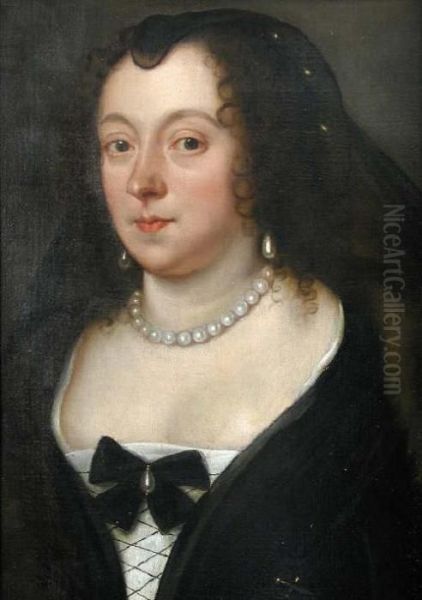 Portrait Ofcatherine Oil Painting by Sir Anthony Van Dyck