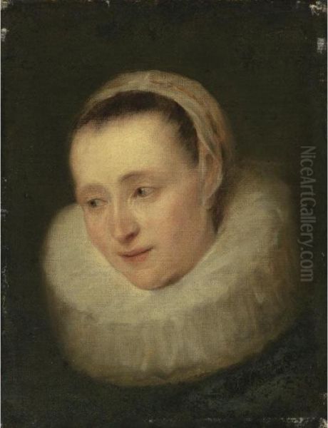 Property From The Estate Of William F. Draper
 

 
 
 

 
 Portrait Of A Lady, Said To Be Margareta Snyders, Nee De Vos Oil Painting by Sir Anthony Van Dyck