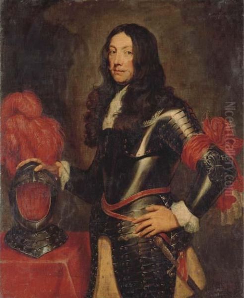 Portrait Of A Gentleman In Armour Oil Painting by Sir Anthony Van Dyck