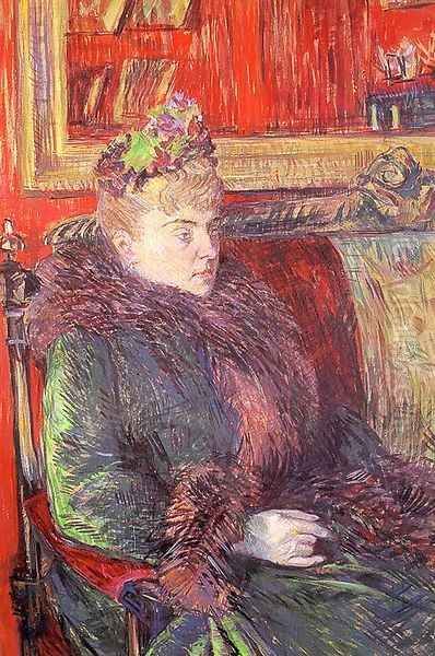 Portrait of Madame de Gortzikoff 1893 Oil Painting by Henri De Toulouse-Lautrec