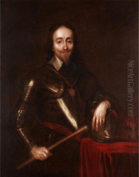 Portrait Of King Charles I Oil Painting by Sir Anthony Van Dyck