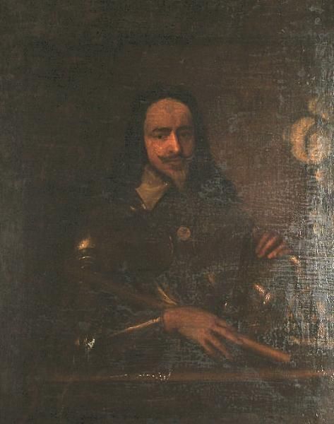 Portrait Of King Charles I. Oil Painting by Sir Anthony Van Dyck