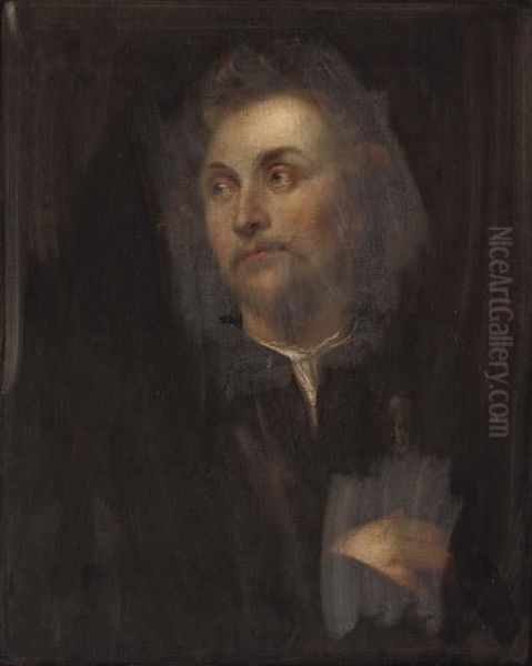 Portrait Of The Sculptor Georg Petel (1601/2-c. 1634) Oil Painting by Sir Anthony Van Dyck