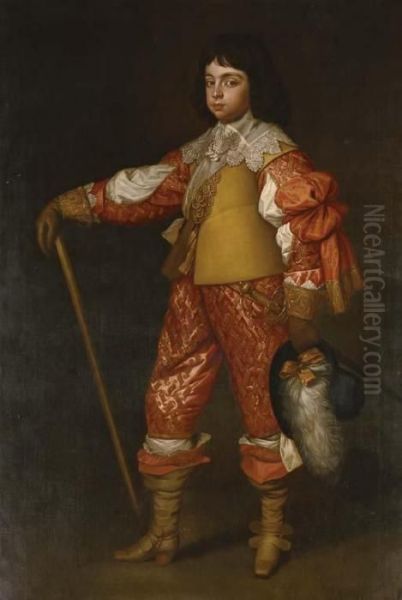 Portrait Of Charles, Prince Of Wales (1630-85), Later King Charles Ii Oil Painting by Sir Anthony Van Dyck