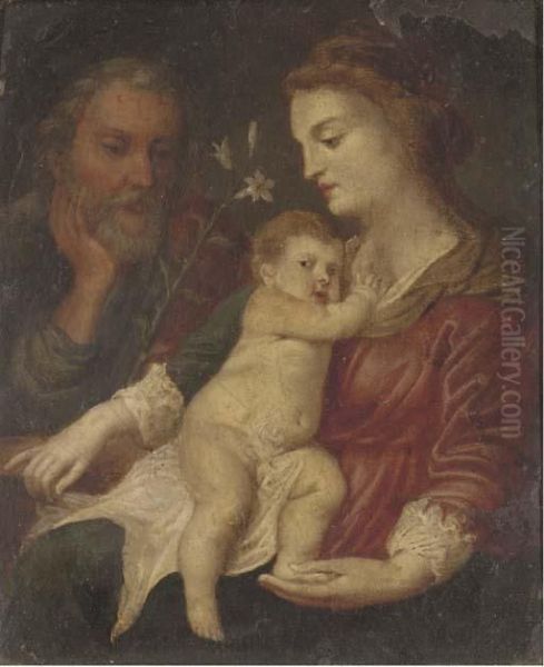 The Holy Family Oil Painting by Sir Anthony Van Dyck