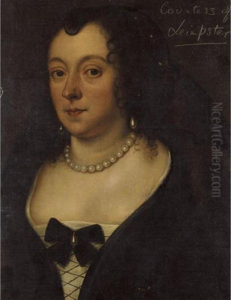 Portrait Of Catherine, Lady Cholmondeley, Later Countess Of Leinster Oil Painting by Sir Anthony Van Dyck