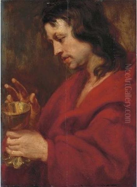 Saint John The Evangelist Oil Painting by Sir Anthony Van Dyck