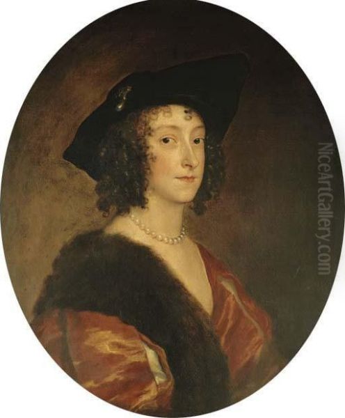 Portrait Of Katherine Oil Painting by Sir Anthony Van Dyck